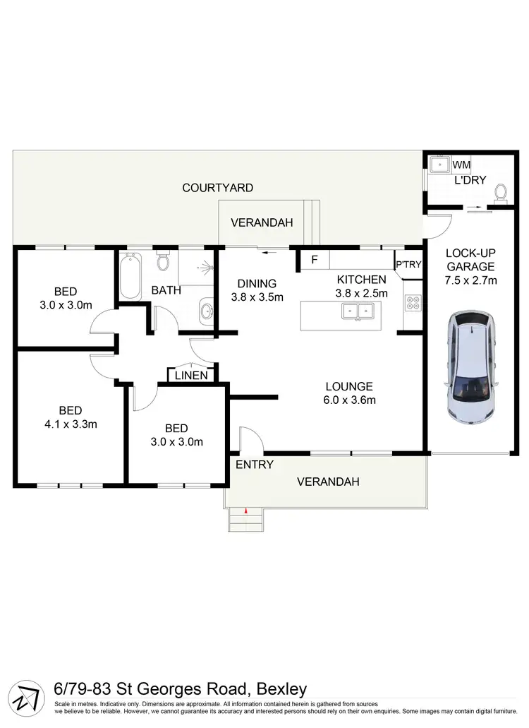 Floorplan of Homely villa listing, 6/79-83 St Georges Road, Bexley NSW 2207