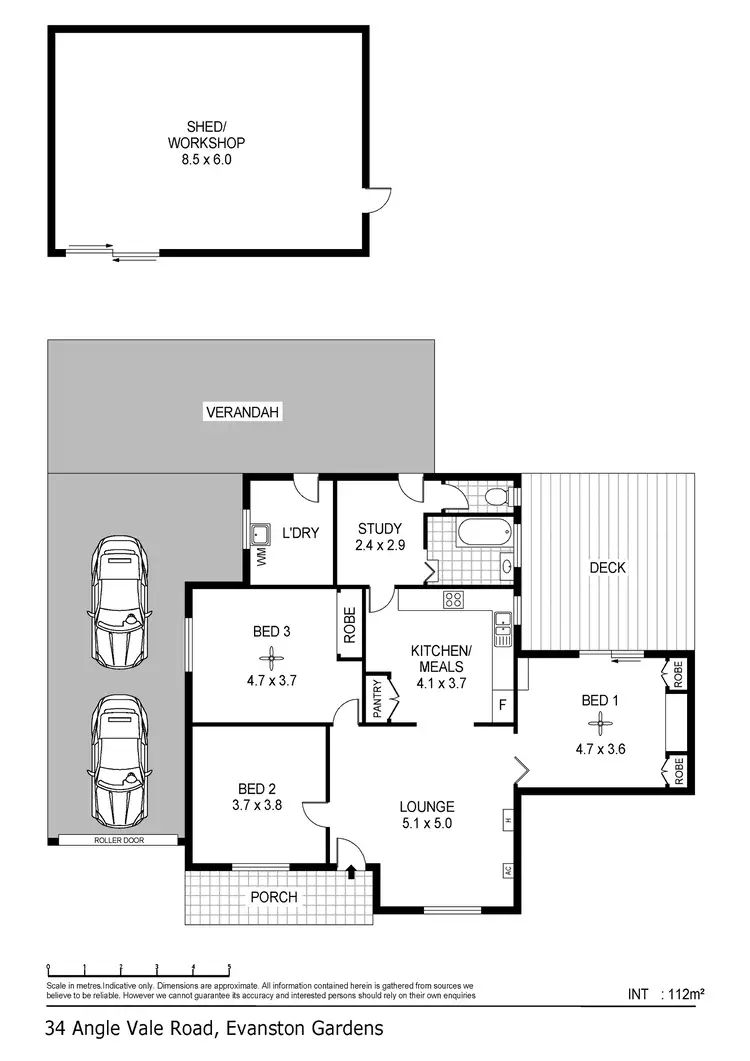 Floorplan of Homely house listing, 34 Angle Vale Road, Evanston Gardens SA 5116