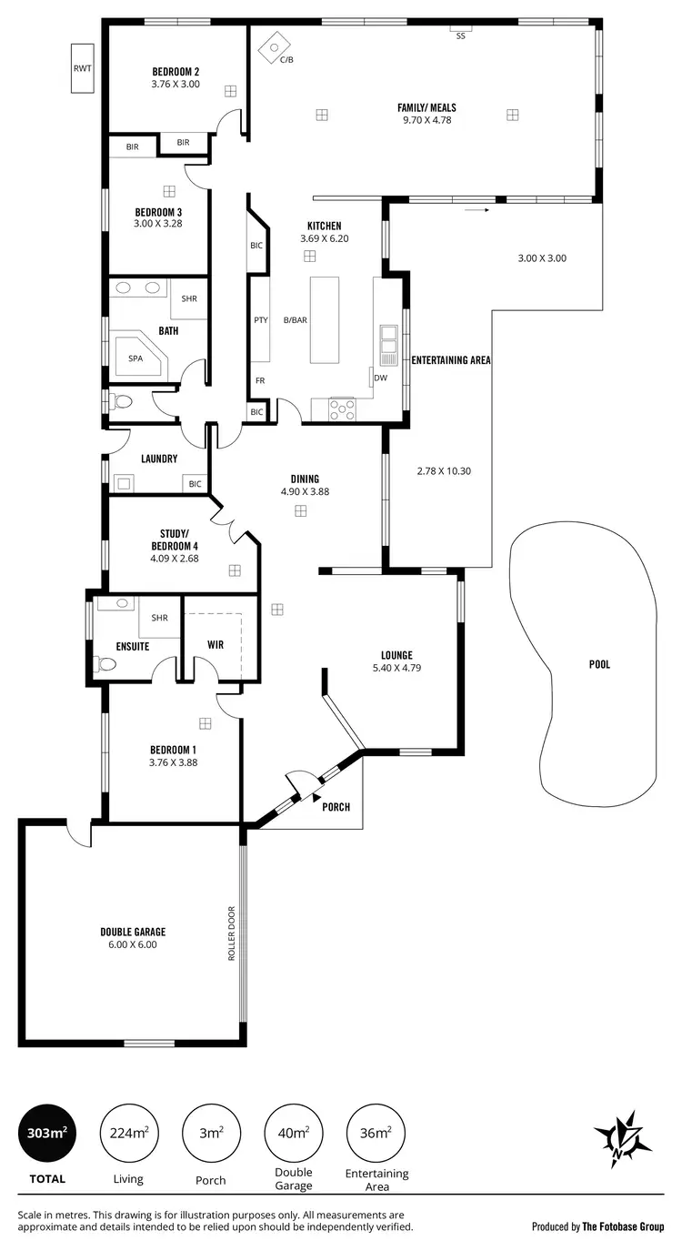 Floorplan of Homely house listing, 5 Durham Place, Flagstaff Hill SA 5159