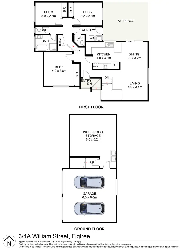 Floorplan of Homely villa listing, 3/4A William Street, Figtree NSW 2525