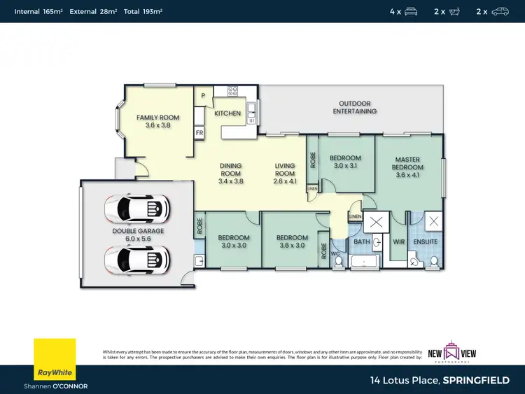 Floorplan of Homely house listing, 14 Lotus Place, Springfield QLD 4300