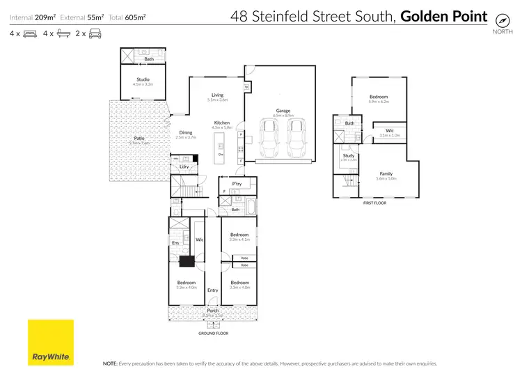 Floorplan of Homely house listing, 48 Steinfeld Street South, Golden Point VIC 3350