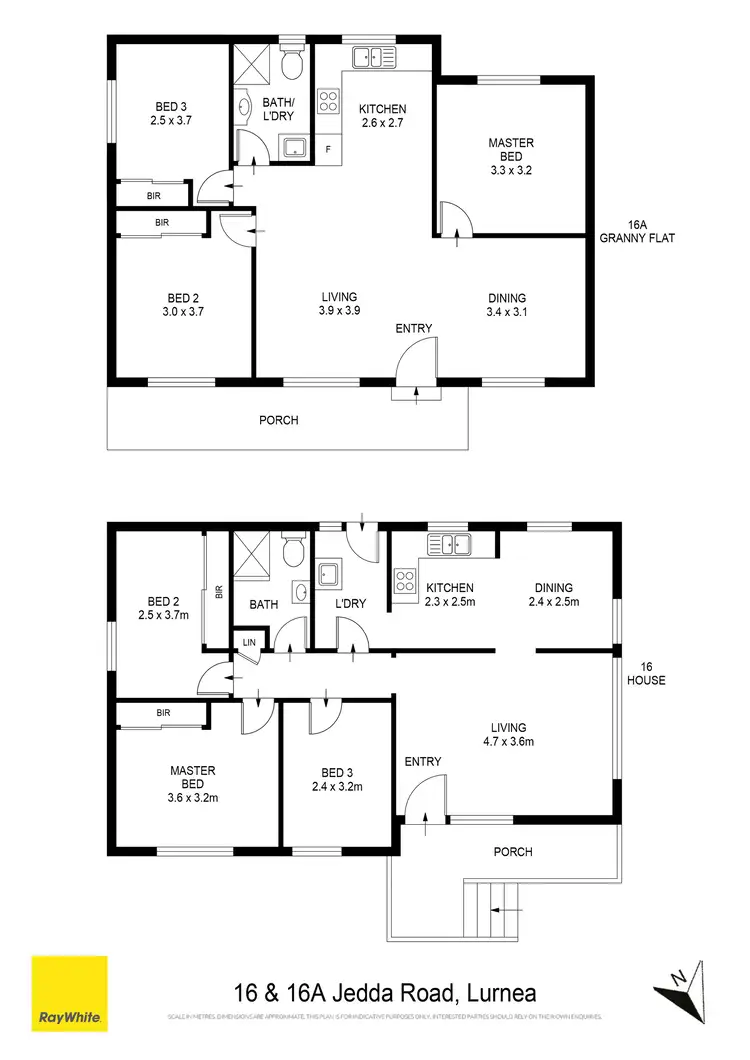 Floorplan of Homely house listing, 16 & 16A Jedda Road, Lurnea NSW 2170