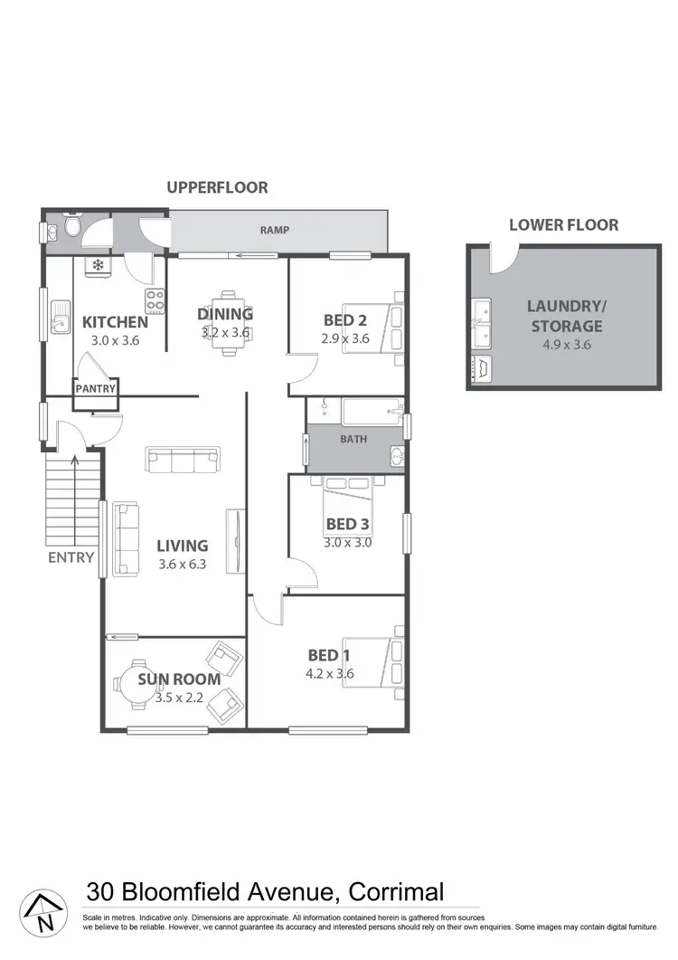 Floorplan of Homely house listing, 30 Bloomfield Avenue, Corrimal NSW 2518