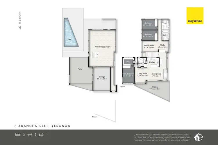 Floorplan of Homely house listing, 8 Aranui Street, Yeronga QLD 4104
