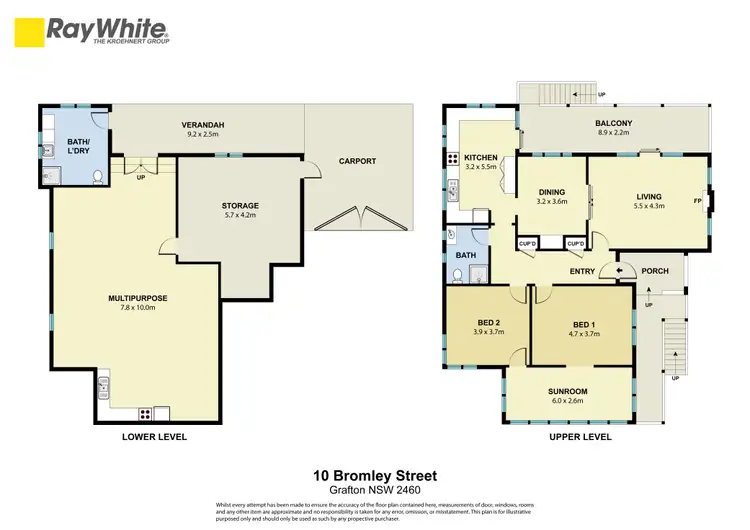 Floorplan of Homely house listing, 10 Bromley Street, Grafton NSW 2460