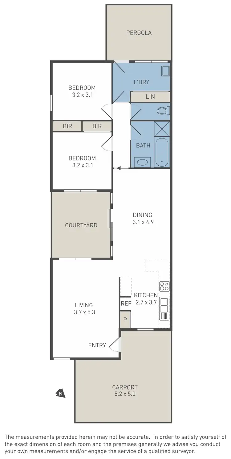 Floorplan of Homely house listing, 1/5 Queensbury Way, Werribee VIC 3030