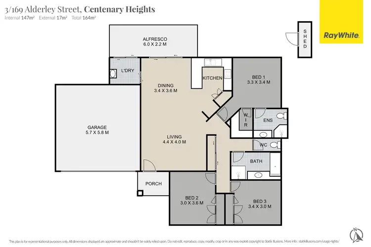 Floorplan of Homely unit listing, 3/169 Alderley Street, Centenary Heights QLD 4350