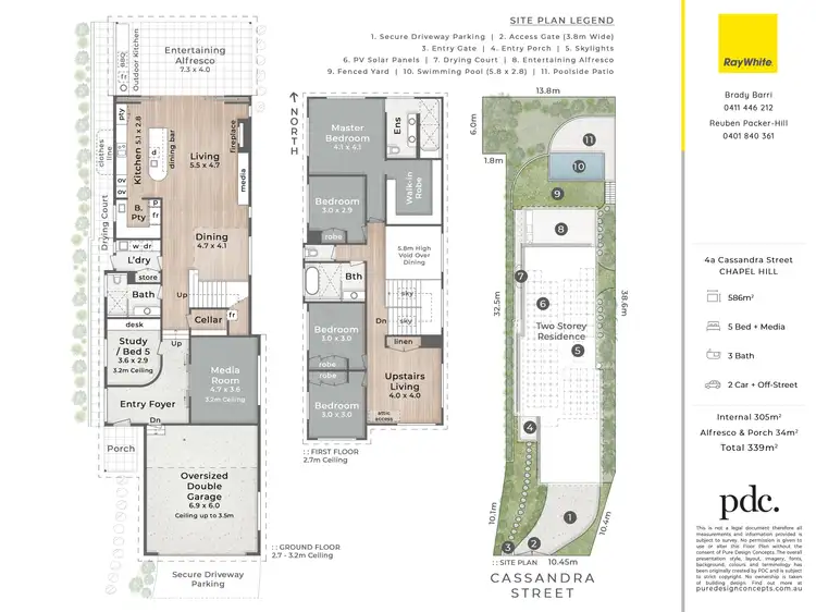 Floorplan of Homely house listing, 4A Cassandra Street, Chapel Hill QLD 4069