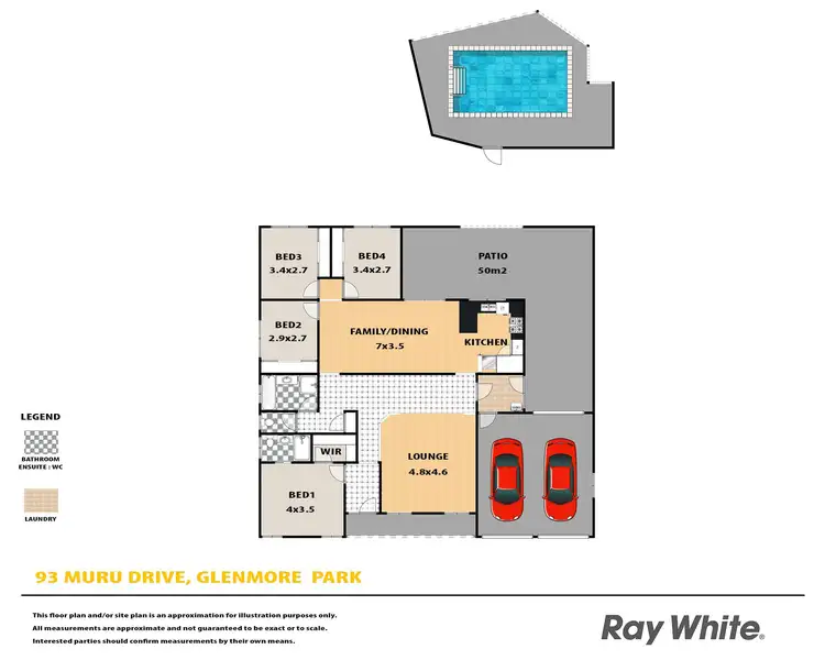 Floorplan of Homely house listing, 93 Muru Drive, Glenmore Park NSW 2745