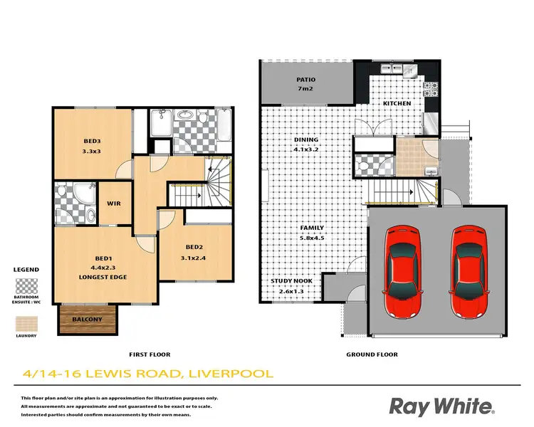 Floorplan of Homely townhouse listing, 4/14-16 Lewis Road, Liverpool NSW 2170