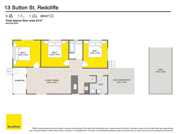 Floorplan of Homely house listing, 13 Sutton Street, Redcliffe QLD 4020
