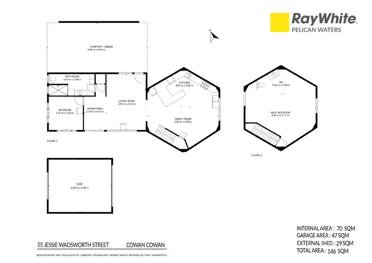 Floorplan of Homely house listing, 55 Jessie Wadsworth Street, Cowan Cowan QLD 4025