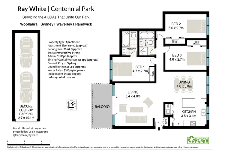 Floorplan of Homely apartment listing, 27/127-147 Cook Road, Centennial Park NSW 2021