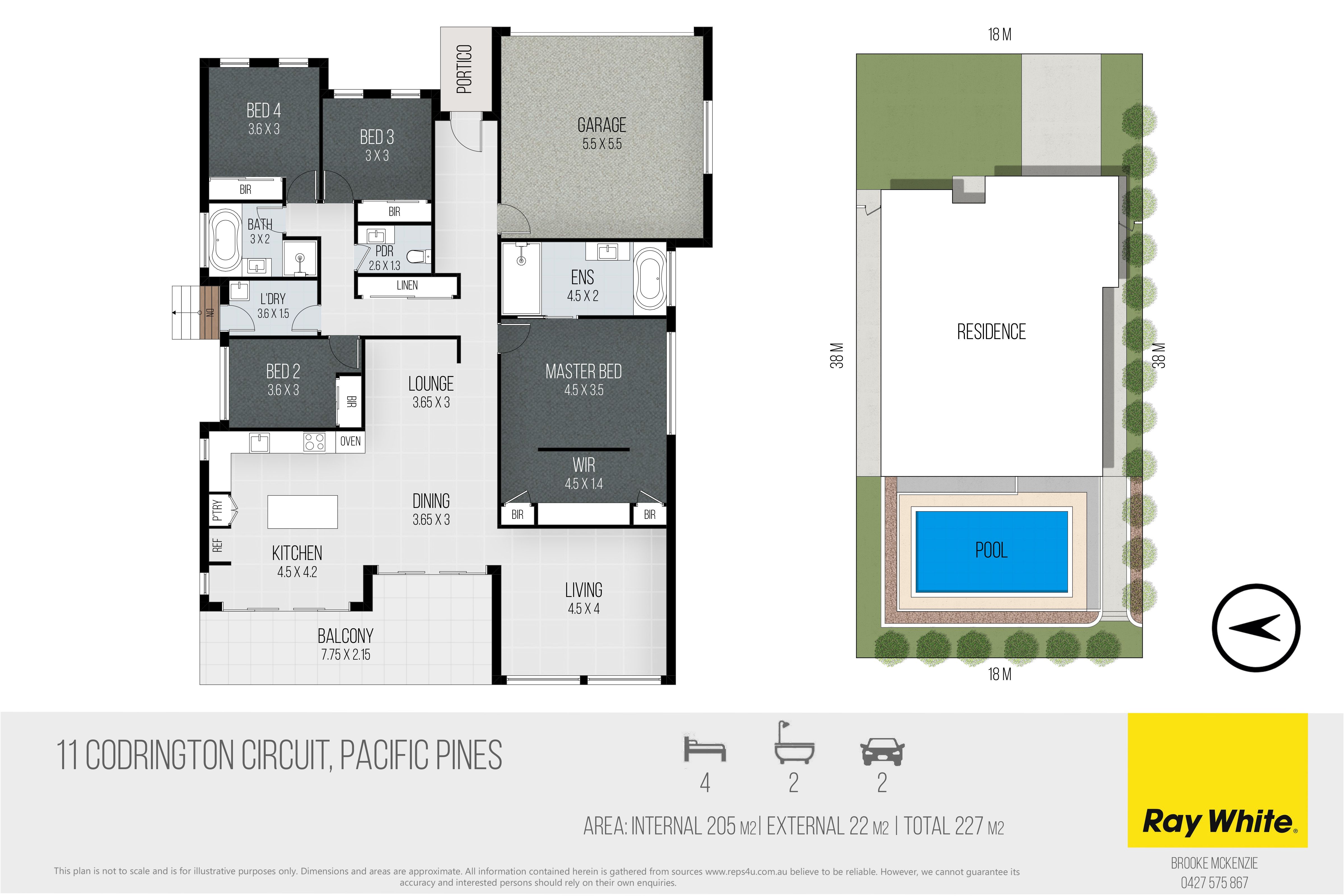 Floorplan of Homely house listing, 11 Codrington Circuit, Pacific Pines QLD 4211