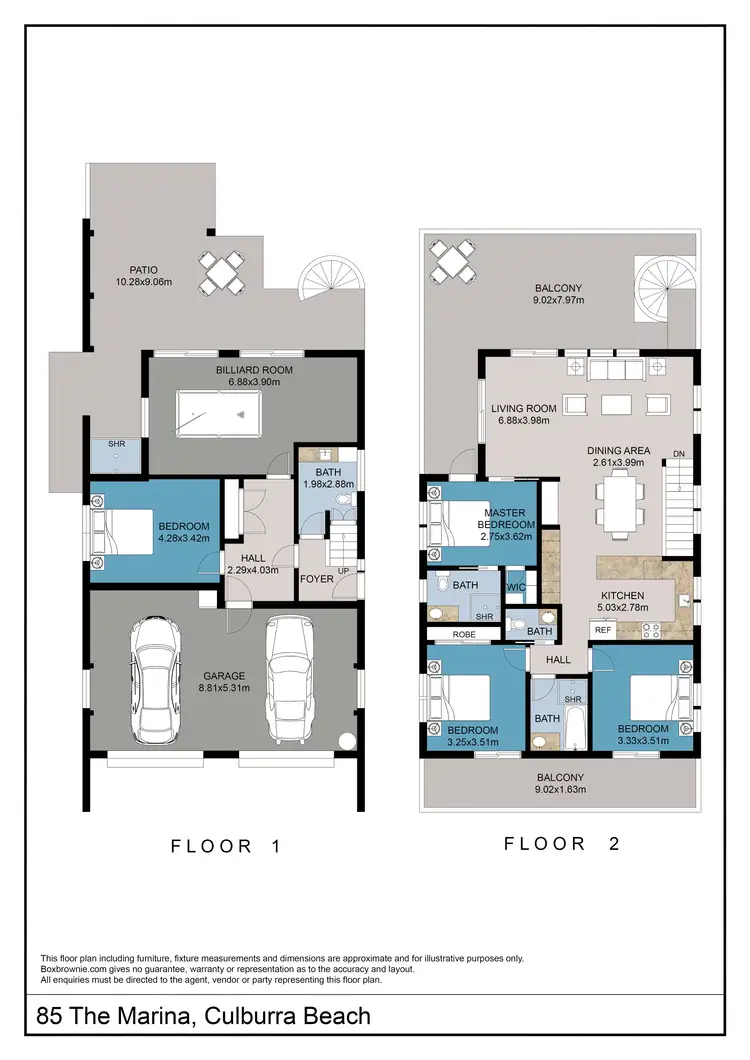 Floorplan of Homely house listing, 85 The Marina, Culburra Beach NSW 2540