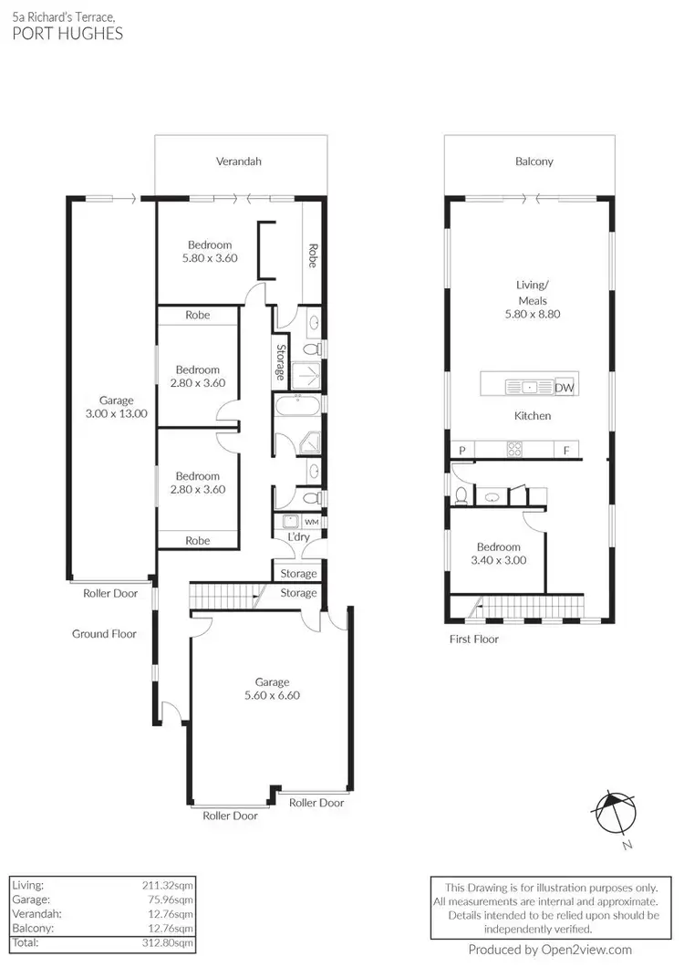 Floorplan of Homely house listing, 5A Richards Terrace, Port Hughes SA 5558