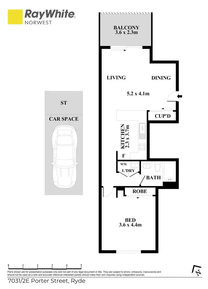 Floorplan of Homely apartment listing, 7031/2E Porter Street, Ryde NSW 2112