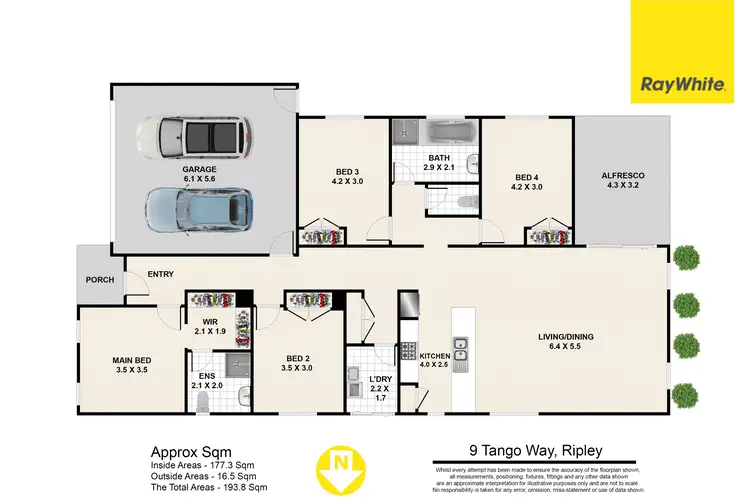 Floorplan of Homely house listing, 9 Tango Way, Ripley QLD 4306