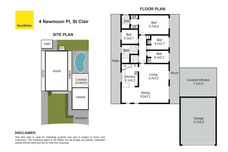 Floorplan of Homely house listing, 4 Newmoon Place, St Clair NSW 2759