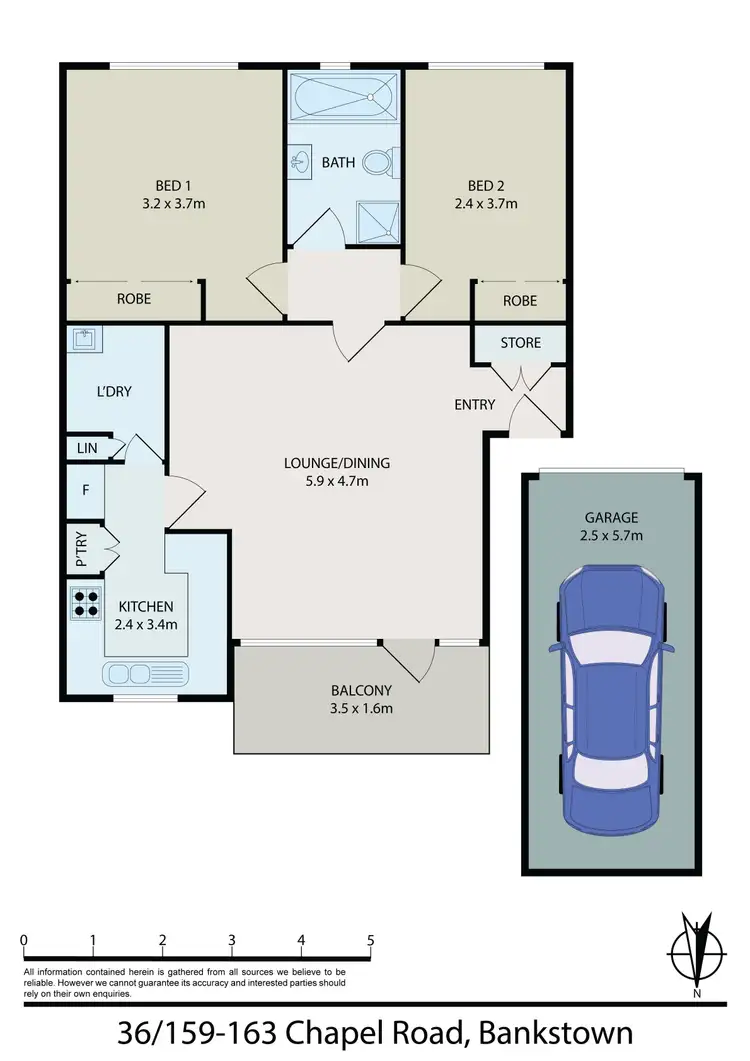 Floorplan of Homely unit listing, 36/159-163 Chapel Road, Bankstown NSW 2200