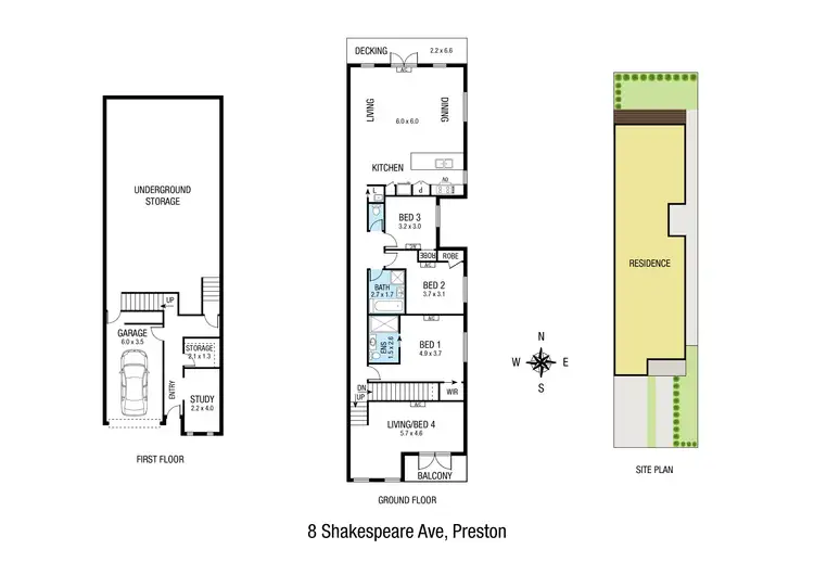 Floorplan of Homely house listing, 8 Shakespeare Avenue, Preston VIC 3072