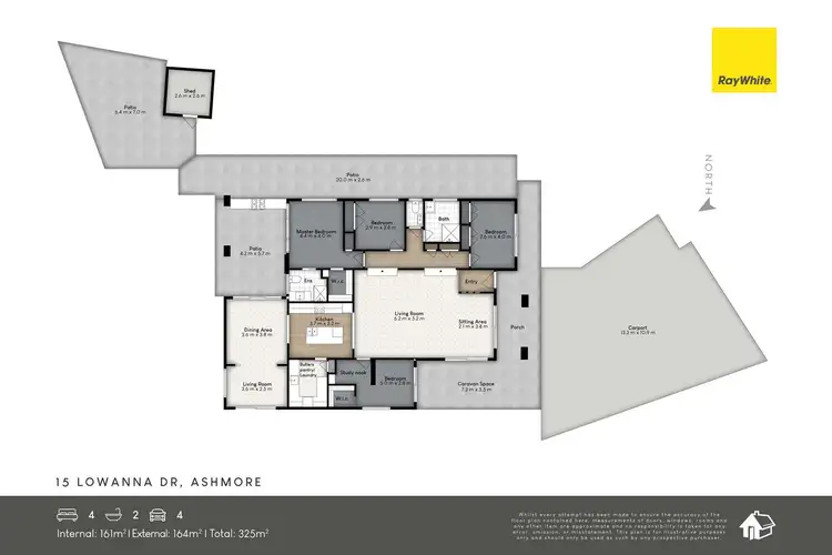 Floorplan of Homely house listing, 15 Lowanna Drive, Ashmore QLD 4214