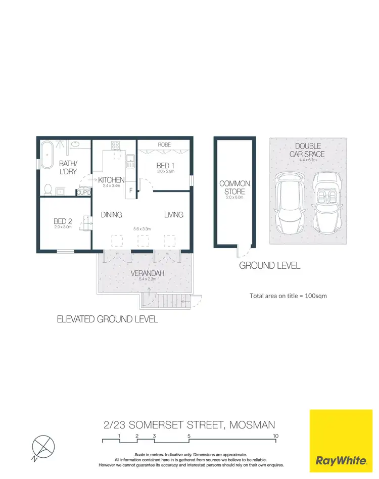 Floorplan of Homely apartment listing, 2/23 Somerset Street, Mosman NSW 2088