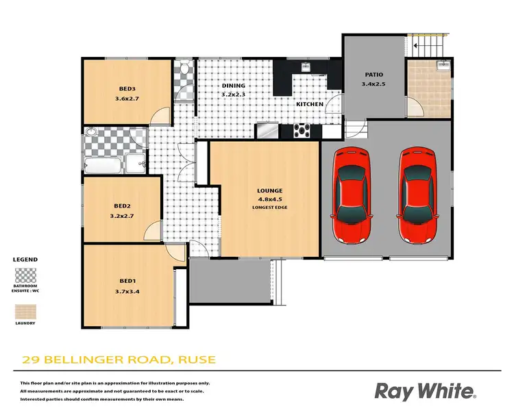 Floorplan of Homely house listing, 29 Bellinger Road, Ruse NSW 2560