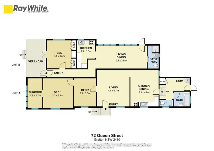 Floorplan of Homely house listing, 72a & 72b Queen Street, Grafton NSW 2460