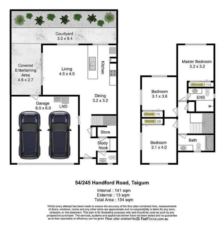 Floorplan of Homely townhouse listing, 54/245 Handford Road, Taigum QLD 4018