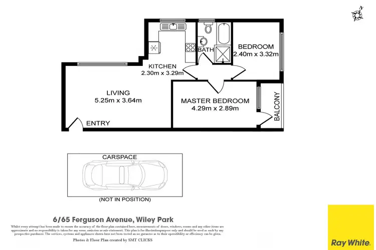 Floorplan of Homely unit listing, 6/65 Ferguson Avenue, Wiley Park NSW 2195