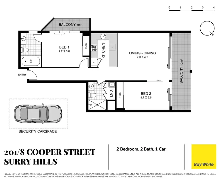 Floorplan of Homely apartment listing, 201/8 Cooper Street, Surry Hills NSW 2010