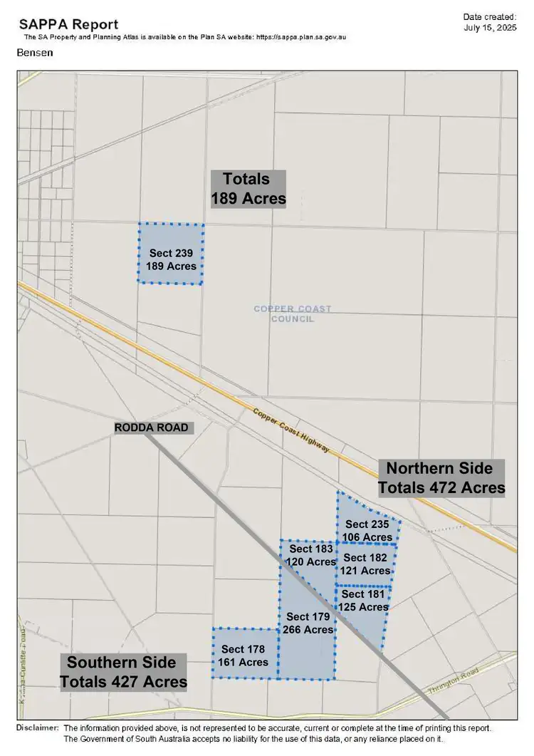 Floorplan of Homely rural property listing, 382 Rodda Road, Boors Plain SA 5554