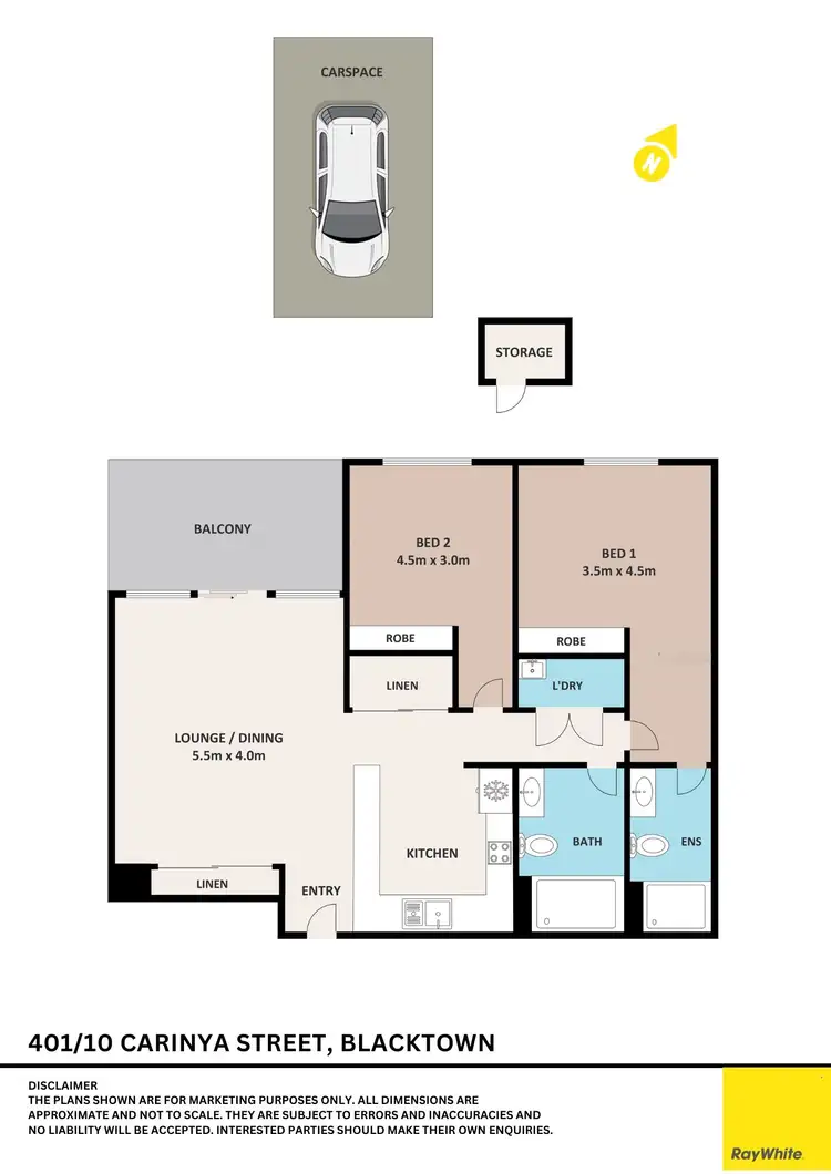 Floorplan of Homely apartment listing, 401/10-14 Carinya Street, Blacktown NSW 2148