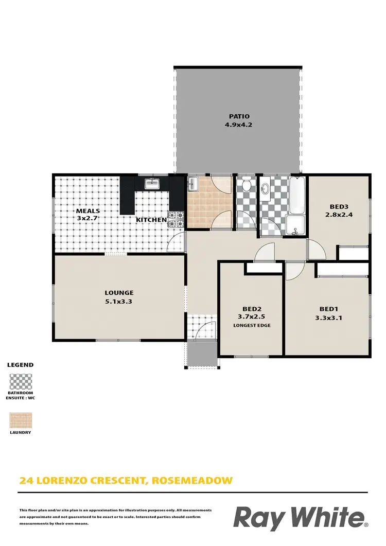 Floorplan of Homely house listing, 24 Lorenzo Crescent, Rosemeadow NSW 2560