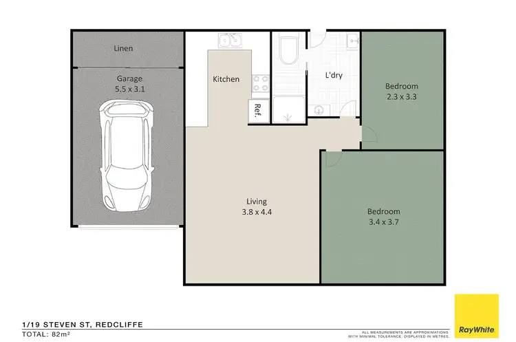 Floorplan of Homely unit listing, 1/19 Steven Street, Redcliffe QLD 4020