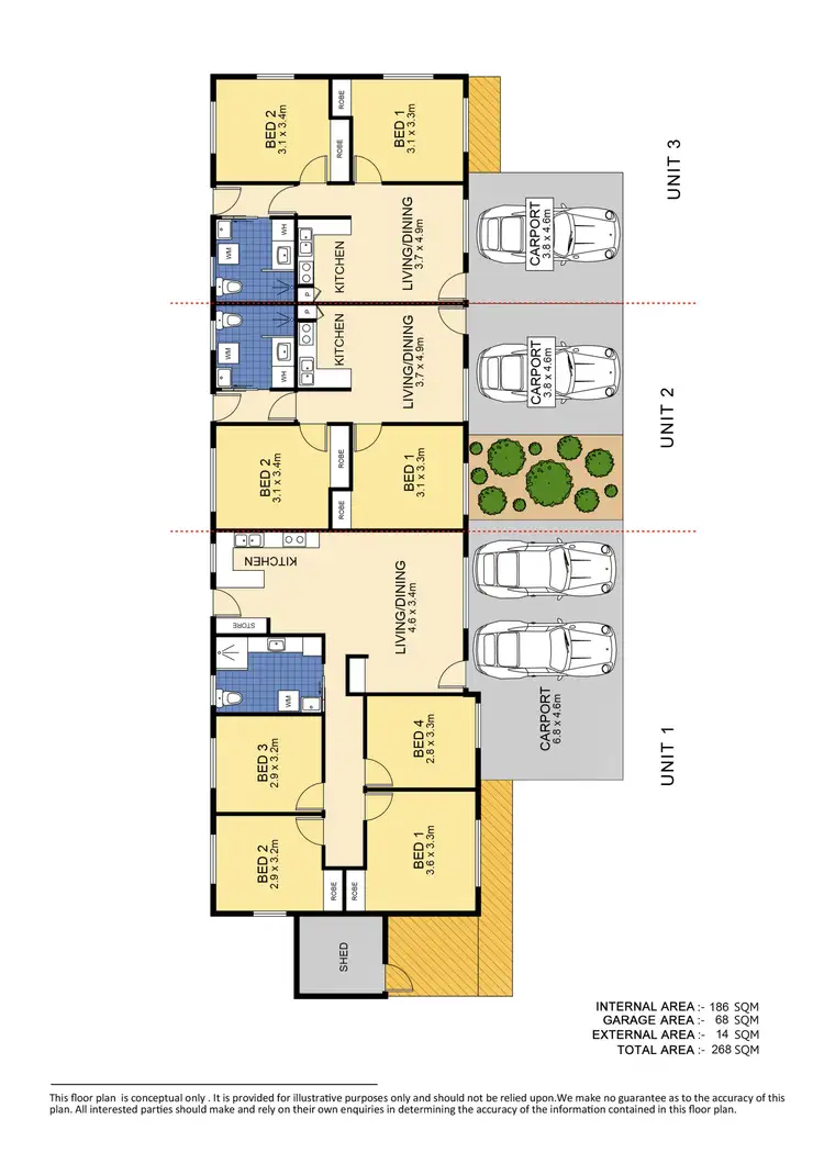 Floorplan of Homely block of units listing, 30 Townsend Road, Buderim QLD 4556