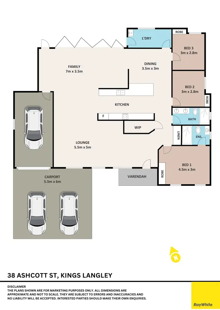 Floorplan of Homely house listing, 38 Ashcott Street, Kings Langley NSW 2147