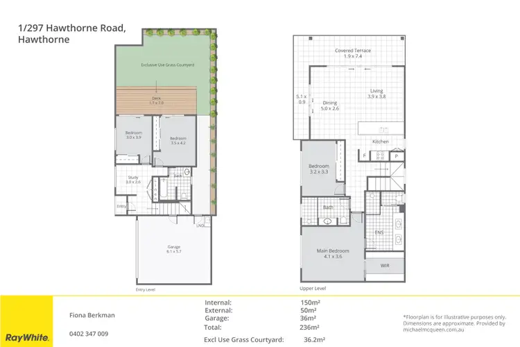 Floorplan of Homely townhouse listing, 1/297 Hawthorne Road, Hawthorne QLD 4171