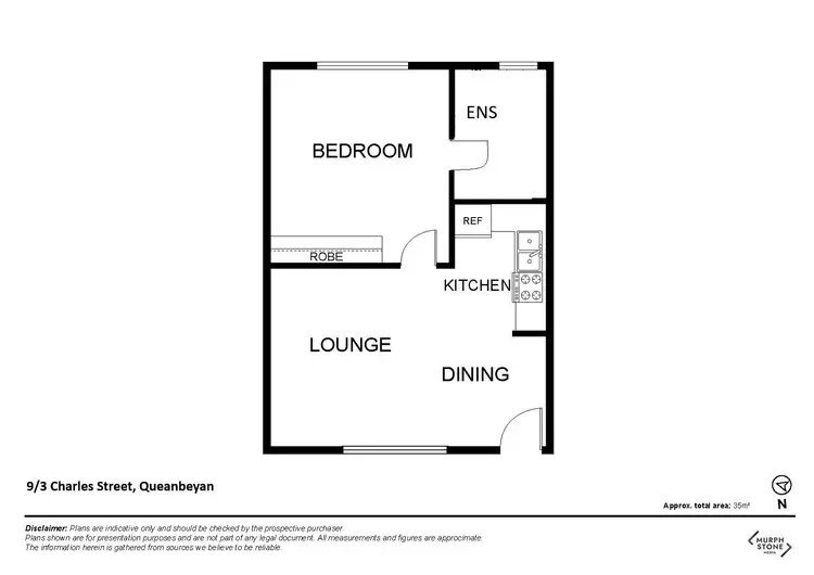 Floorplan of Homely unit listing, 9/3 Charles Street, Queanbeyan NSW 2620