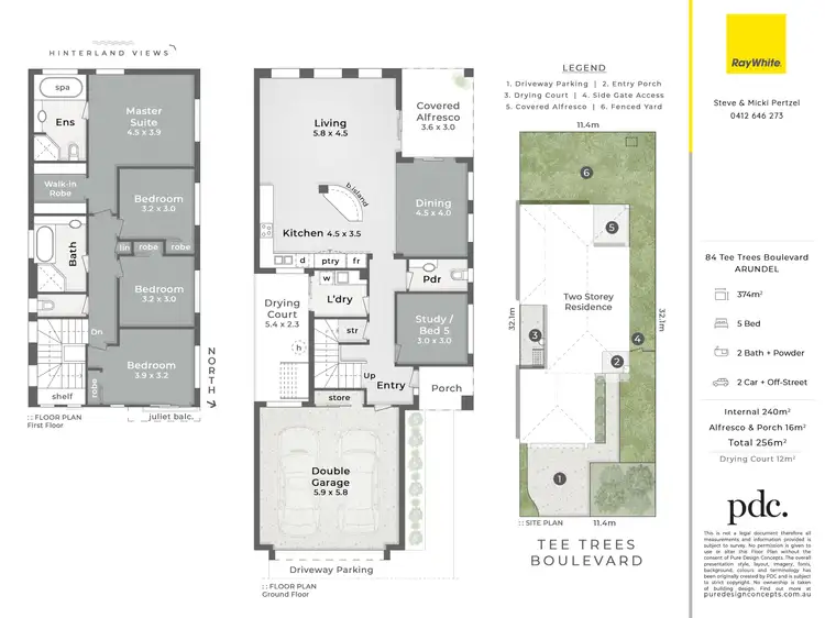 Floorplan of Homely house listing, 84 Tee Trees Boulevard, Arundel QLD 4214