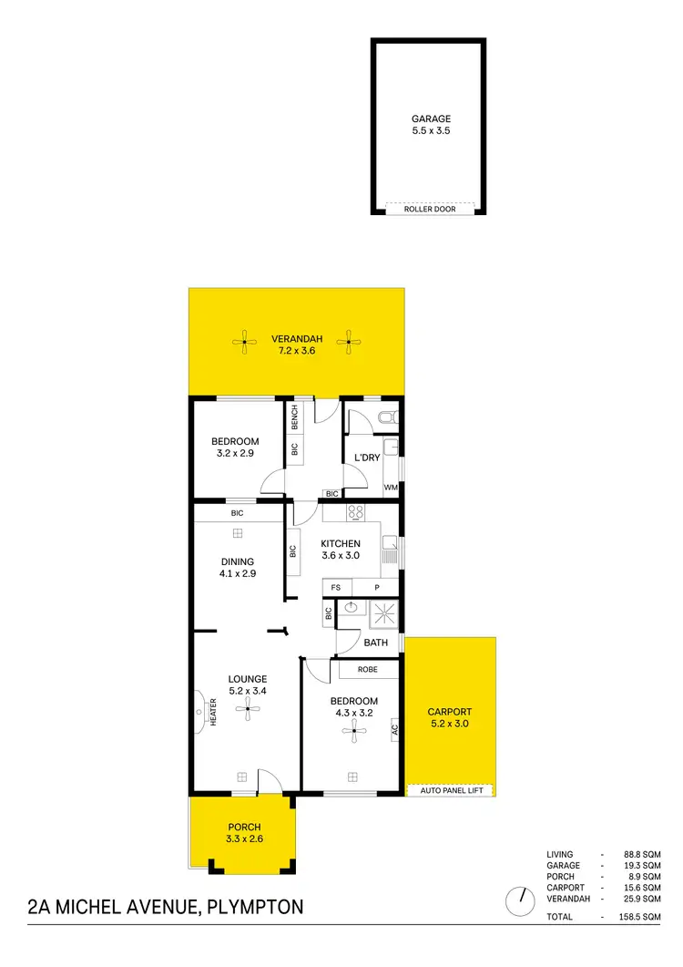 Floorplan of Homely house listing, 2A Michel Avenue, Plympton SA 5038