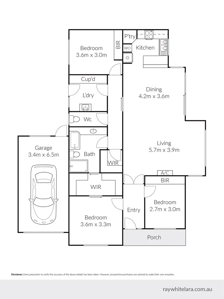 Floorplan of Homely house listing, 22 Balagundi Drive, Lara VIC 3212