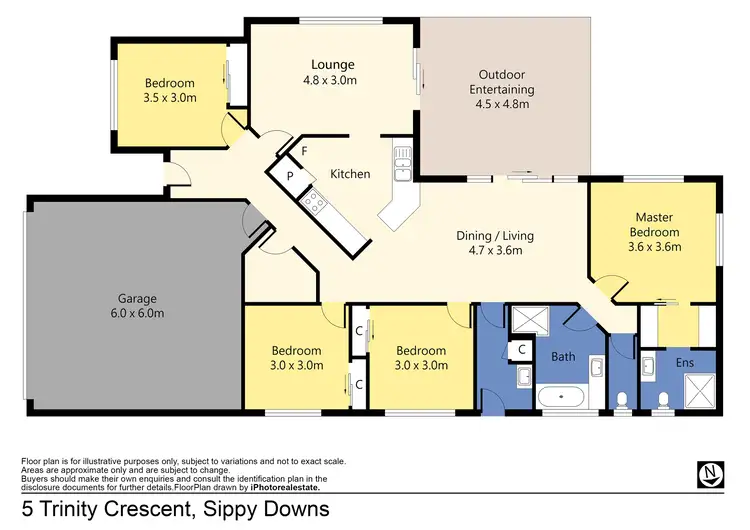 Floorplan of Homely house listing, 5 Trinity Crescent, Sippy Downs QLD 4556