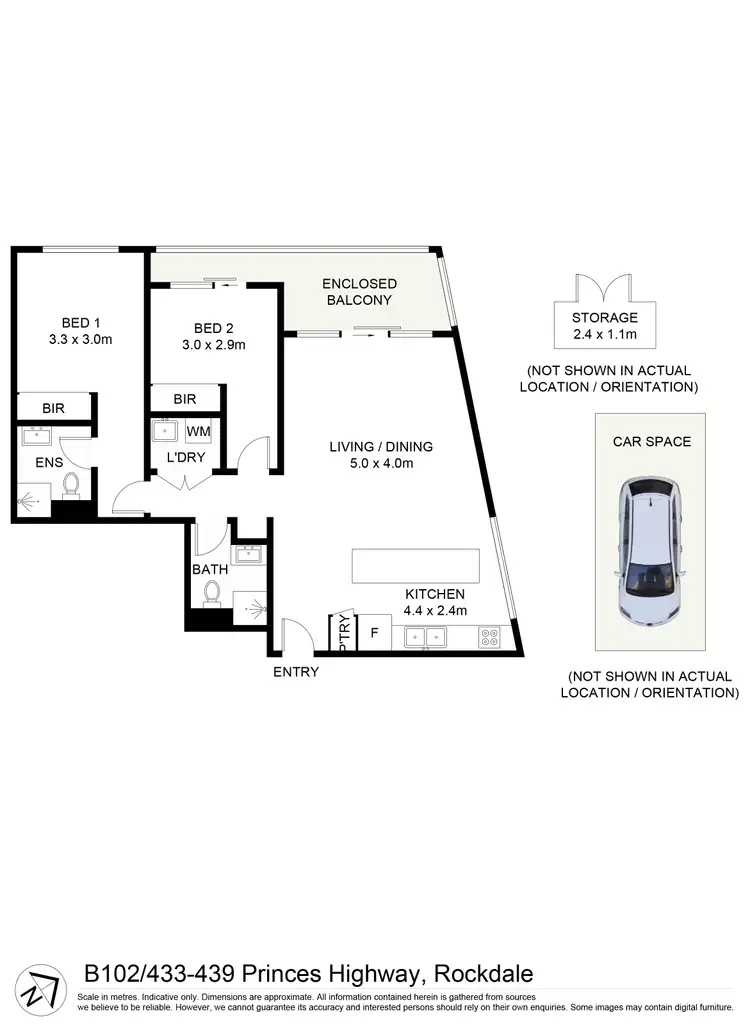 Floorplan of Homely apartment listing, B102/433-439 Princes Highway, Rockdale NSW 2216