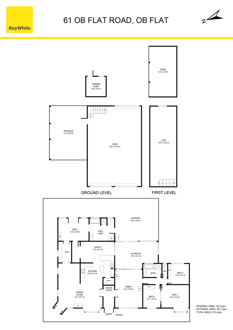 Floorplan of Homely rural property listing, 61 Ob Flat Road, Ob Flat SA 5291