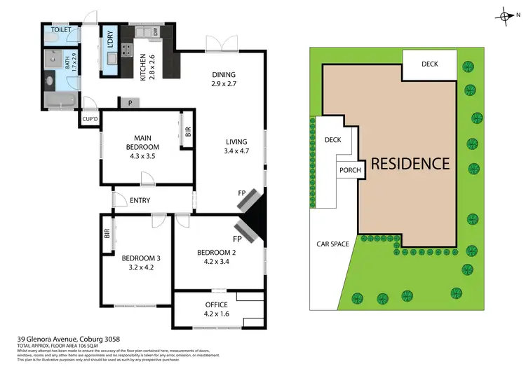 Floorplan of Homely house listing, 39 Glenora Avenue, Coburg VIC 3058