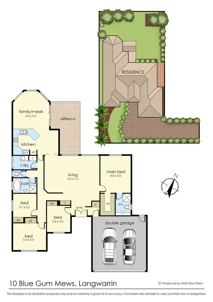 Floorplan of Homely house listing, 10 Blue Gum Mews, Langwarrin VIC 3910