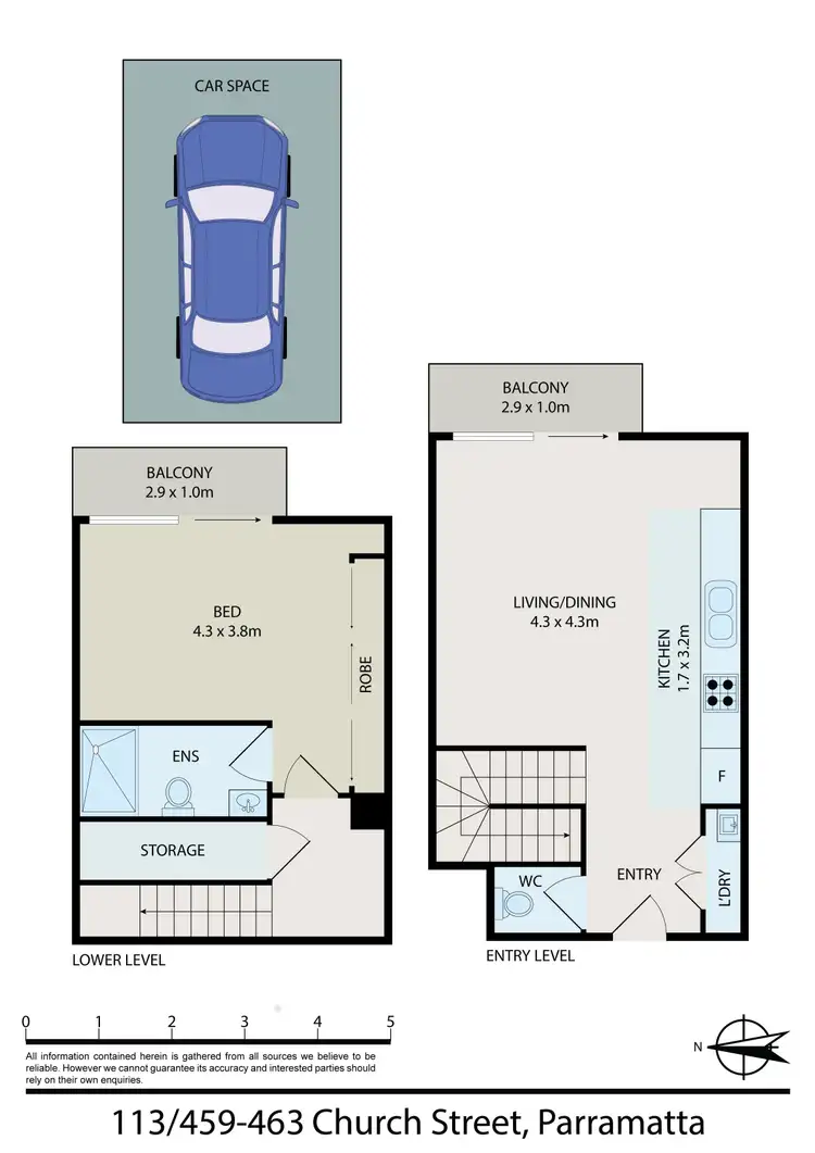 Floorplan of Homely apartment listing, 113/459-463 Church Street, Parramatta NSW 2150
